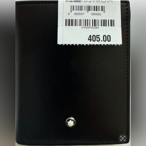 Montblanc Black Leather Meister Wallet 6cc with Iconic Emblem, 100% Genuine, NWT - Picture 5 of 12